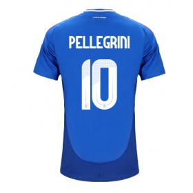 Italien Lorenzo Pellegrini #10 Hemmakläder EM 2024 Kortärmad